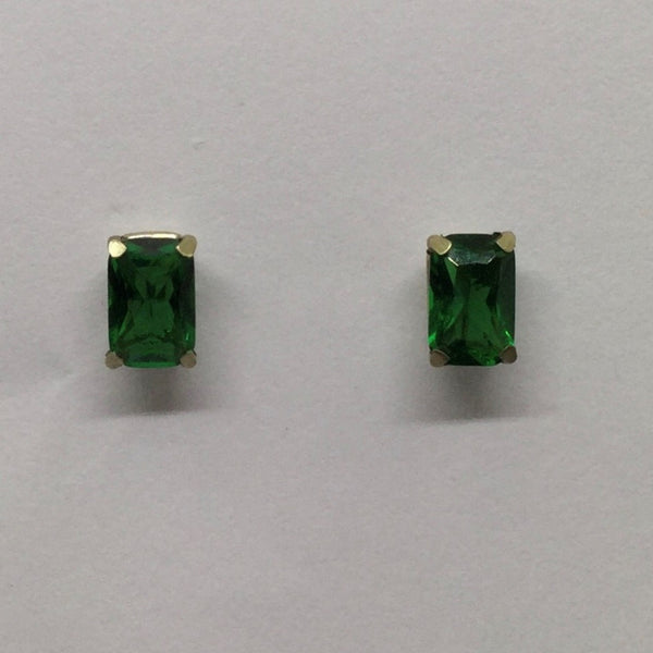 Rectangle stone earring